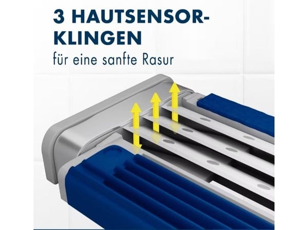 Gillette Blue3 Smooth 8006540733905, Sikkerhets barberhøvel, Sort, Blå, 6 stykker