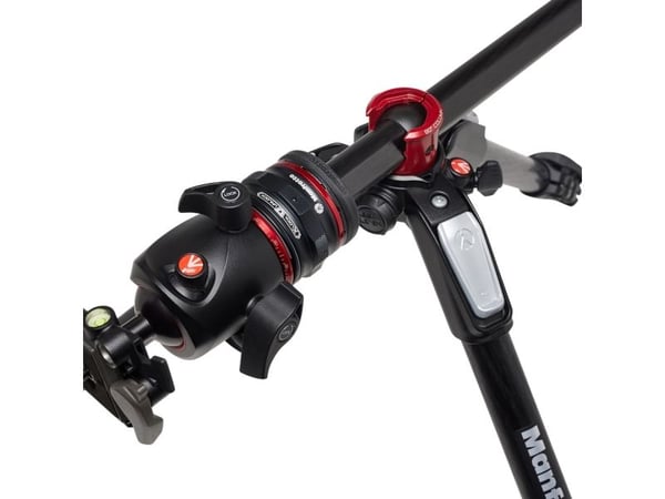 Manfrotto MK055CXPRO4BHQR, 3 ben, Sort, Rød, 185 cm, 2,94 kg