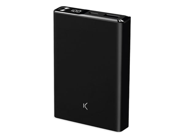 Ksix BPB10000MAG01N, 10000 mAh, Lithium Polymer (LiPo), Quick Charge 3.0, Trådløs lading, 22,5 W, Sort