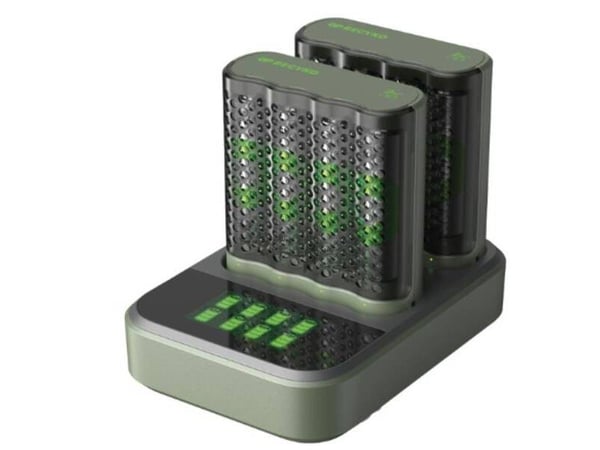 GP Batteries ReCyko+ 16.50.2263, Nikkelmetallhydrid (NiMH), AA, AAA, 8 stykker, Batterier medfølger