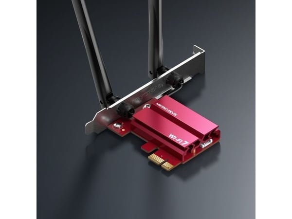 Mercusys MA37BE, Koblet med ledninger (ikke trådløs), PCI Express, WLAN / Bluetooth, Wi-Fi 7 (802.11be)