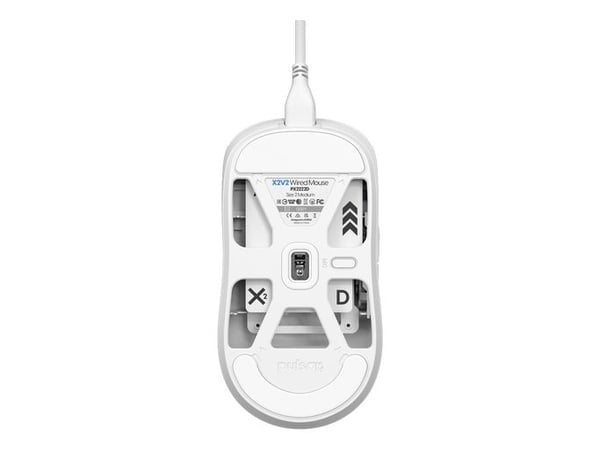 PULSAR X2, Ambidekstriøs, Mekanisk, USB Type-A, 26000 DPI, 1 ms, Hvit