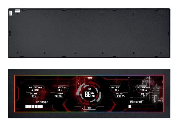 Lian Li SM088X - LCD-panelsett - svart