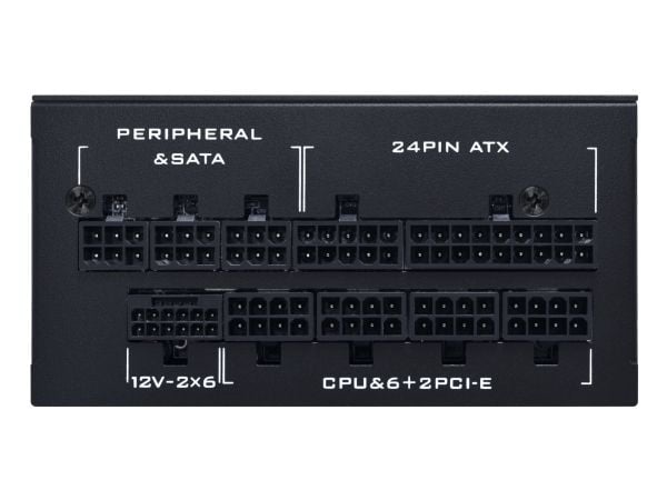 Lian Li SP Series Platinum 80 PLUS Platinum-strømforsyning, SFX, fullt modulær, PCIe 5.1, ATX 3.1 - 850 Watt, svart