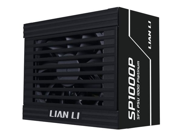 Lian Li SP Series Platinum 80 PLUS Platinum-strømforsyning, SFX, fullt modulær, PCIe 5.1, ATX 3.1 - 1000 watt, svart