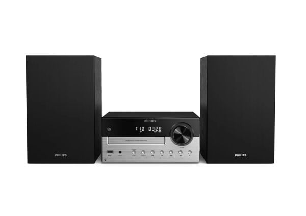 Philips TAM4205M2/12, Hemmaljud mikrosystem, Svart, Silver, Låda, 80 W, 2-vägs, 4 O