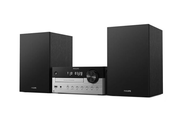 Philips TAM4205M2/12, Hjemmelydanlegg (mikro), Svart, Sølv, Brett, 80 W, 2-veis, 4 O