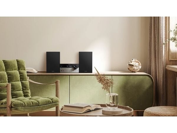 Philips TAM4205M2/12, Hjemmelydanlegg (mikro), Svart, Sølv, Brett, 80 W, 2-veis, 4 O