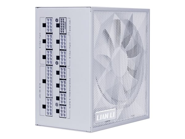 Lian Li SX Series 80 PLUS Platinum PSU, täysin modulaarinen, PCIe 5.1, ATX 3.1 - 850 Watt, valkoinen Lian Li SX Series 80 PLUS Platinum PSU, täysin modulaarinen, PCIe 5.1, ATX 3.1 - 850 Watt, valkoinen