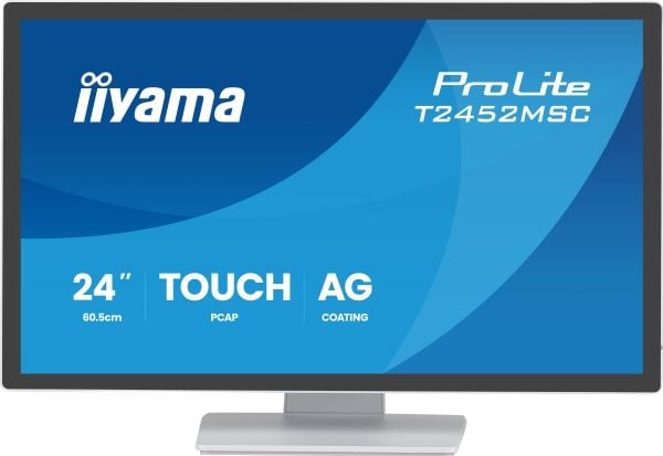 iiyama ProLite T2452MSC-W1AG - LED-skjerm - 24" (23.8" synlig) - berøringsskjerm - 1920 x 1080 Full HD (1080p) - IPS - 400 cd/m² - 1000:1 - 5 ms - ...