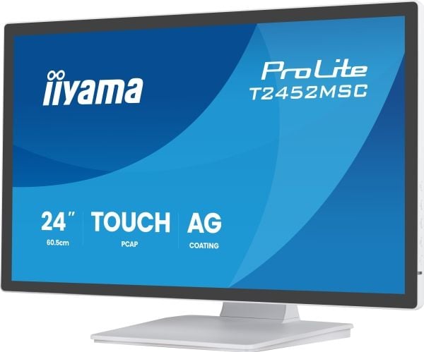 iiyama ProLite T2452MSC-W1AG - LED-skjerm - 24" (23.8" synlig) - berøringsskjerm - 1920 x 1080 Full HD (1080p) - IPS - 400 cd/m² - 1000:1 - 5 ms - ...