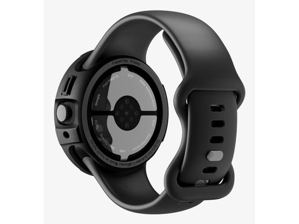 Spigen Liquid Air, eske, SmartWatch, svart, Google, Pixel Watch 4 (45 mm), termoplastisk polyuretan (TPU)