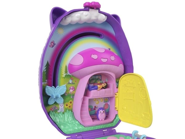 Polly Pocket Wearable Hedgehog Mom & Baby Compact