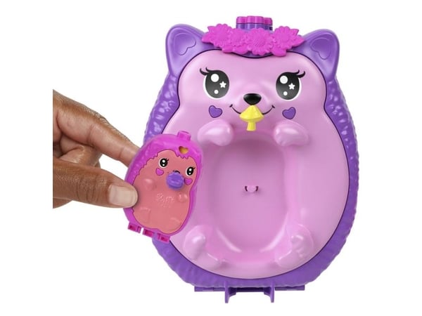 Polly Pocket Wearable Hedgehog Mom & Baby Compact