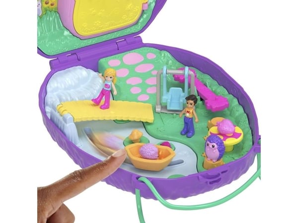 Polly Pocket Wearable Hedgehog Mom & Baby Compact