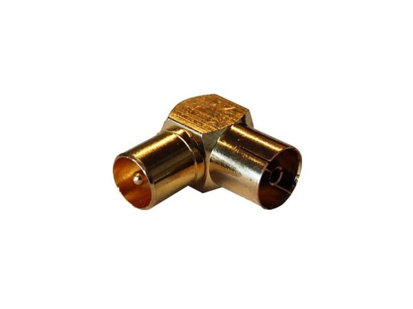 Sinox One - Antenneadapter - RF-kontakt hann vinklet til RF-kontakt hunn - koaksial