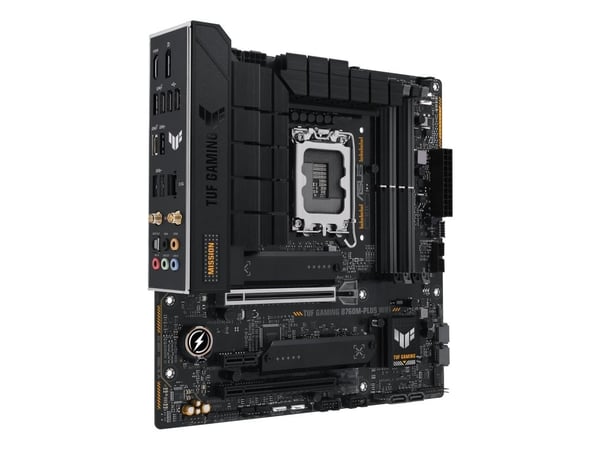 ASUS TUF GAMING B760M-PLUS - Hovedkort - micro ATX - LGA1700-sokkel - B760 Chipset - USB-C 3.2 Gen 2x2, USB 3.2 Gen 2, USB 3.2 Gen 1, USB-C 3.2 Gen...