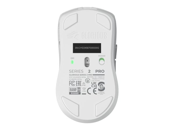 Glorious Gaming Series 2 PRO, Oikeakätinen, Optinen, RF Wireless + USB Type-C, 26000 DPI, Valkoinen