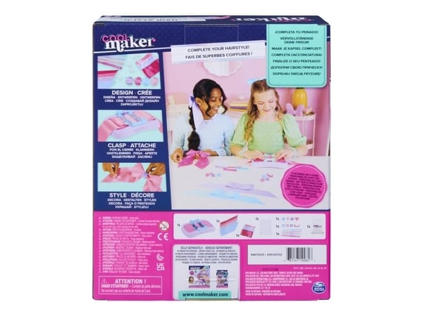 Cool Maker CLM ACK 19p99 Bow Maker Kit GML, Lasten korujen askartelusetti, 6 vuosi/vuosia, Monivärinen
