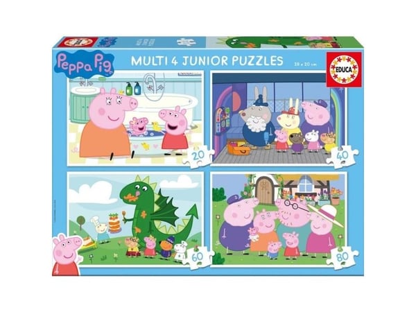 Educa 20-40-60-80 Peppa Pig Multi 4 Educa 20-40-60-80 Peppa Pig Multi 4