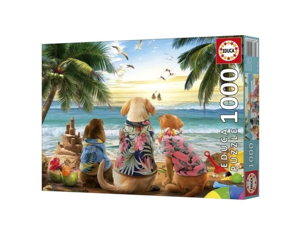 Educa 1000 Dogs On The Beach