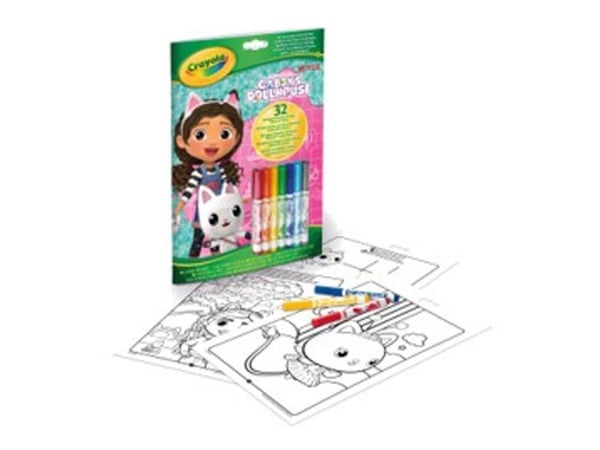 Crayola färgläggning & aktivitetsbok Gabby's Dollhouse