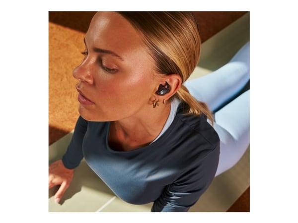 Beats Powerbeats Fit - Todelliset langattomat kuulokkeet mikrofonilla - in-ear - Bluetooth - aktiivinen melunvaimennus - sysimusta