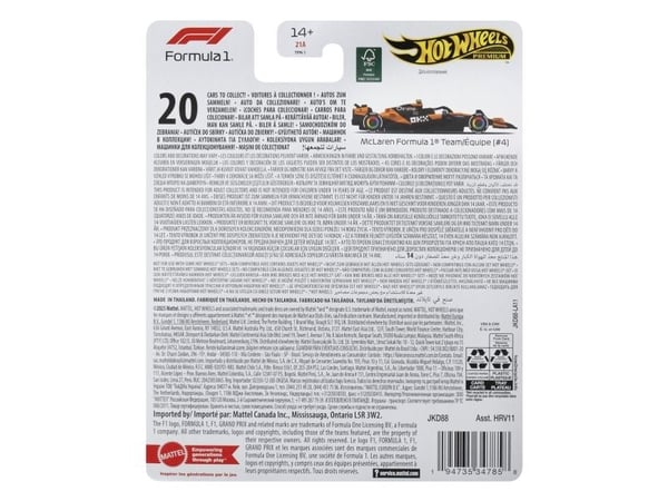 Hot Wheels F1 Racing Premium 1:64 Mercedes