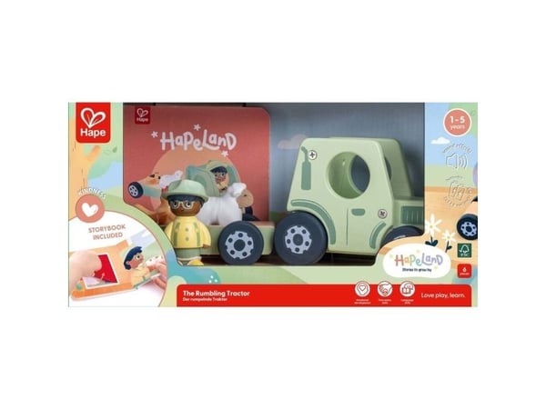 Hape rullende traktor med lyd