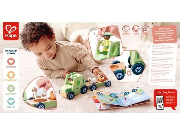 Hape The Rumbling Tractor With Sound