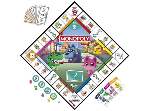 Monopoly Junior 2 i 1 Refresh DK/NO
