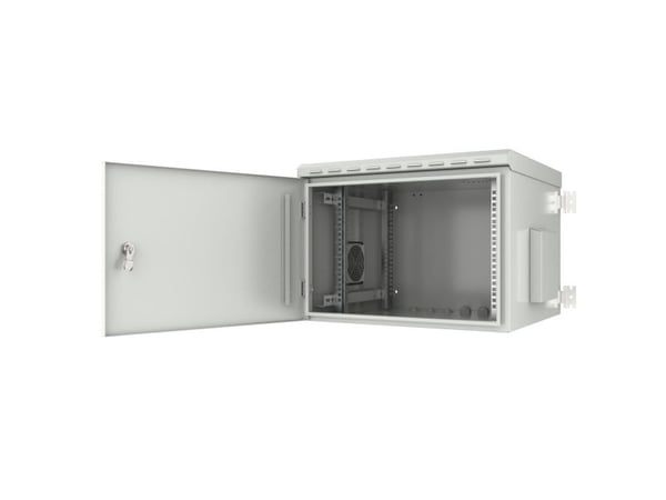 Lanview by Logon - Rack skap - 60 x 60 - veggmonterbar - hvit, RAL 7035 - 7U - 19"