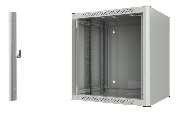 Lanview by Logon - Rack skap - 60 x 56 - veggmonterbar - hvit, RAL 7035 - 12U - 19"