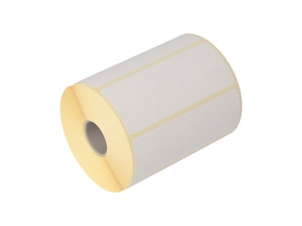 Termoetikett uten trykk hvit ECO med perforering 102x192 mm - 350 stk./rull