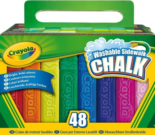 Crayola vaskbar fortauskritt 48 stk