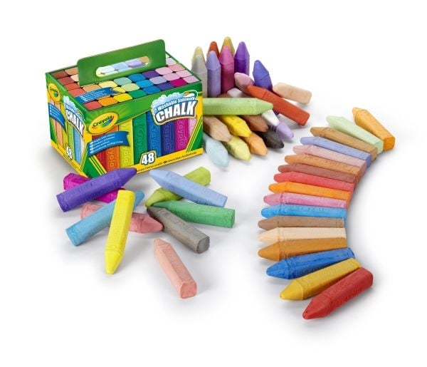 Crayola vaskbar fortauskritt 48 stk