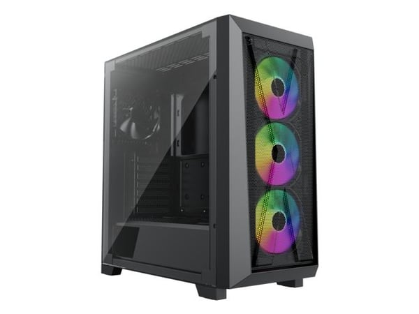Xilence Performance X Series Xilent X X912.ARGB - Mid tower - ATX - genomskinlig sidopanel (härdat glas) - ingen strömförsörjning (ATX) - svart - U...