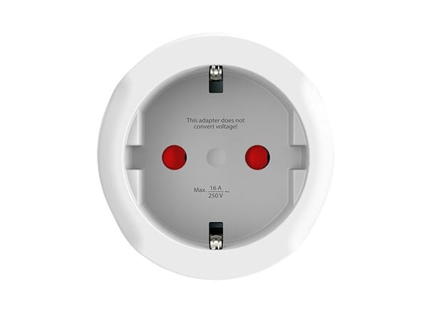 Skross 1.500272, Type C (Europlugg), Universal, 100-250 V, 10 A, Hvit, 2500 W