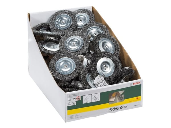 Bosch 2 607 017 120, Stålbørste, 7,5 cm, 2,9 kg, 50 stykker