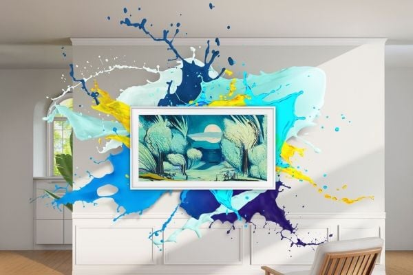 Samsung TQ43LS03FAU - 43" Diagonalklasse The Frame LS03F Series LED-bakgrunnsbelyst LCD TV - QLED - Smart TV - Tizen OS - 4K UHD (2160p) 3840 x 216...