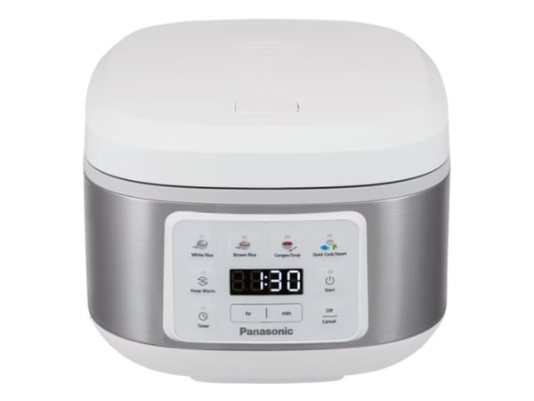 Panasonic SR-DA152WXE, Sølv, Hvit, 4 l, Keramisk, Knapper, 24 timer, 1 m