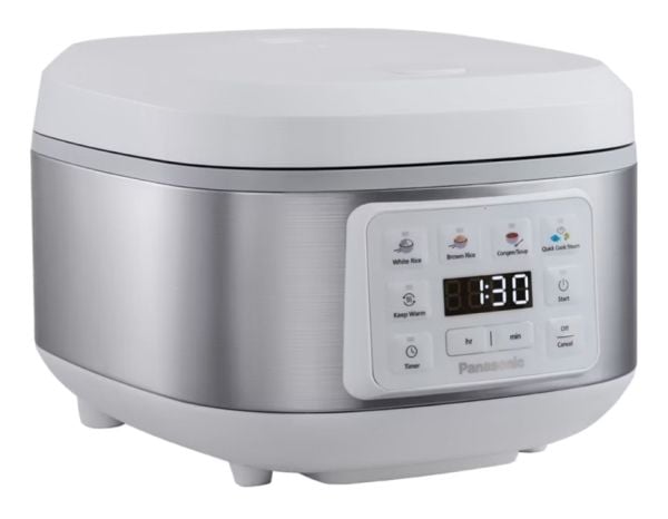 Panasonic SR-DA152WXE, Sølv, Hvit, 4 l, Keramisk, Knapper, 24 timer, 1 m