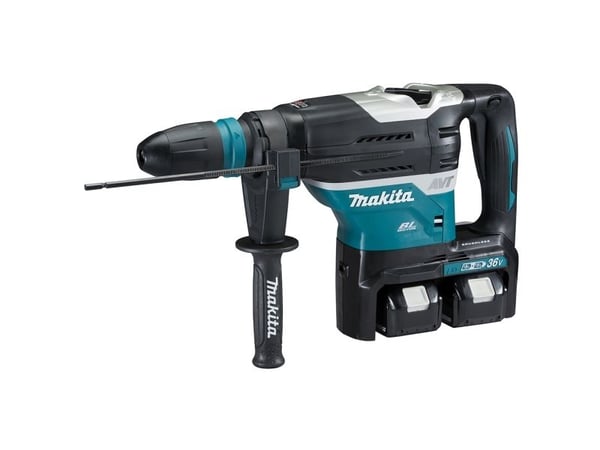 Makita DHR400ZKUN LXT, Boremaskin med pistolgrep, SDS Max, Børsteløs, Sort, Blå, 10,5 cm, 500 RPM