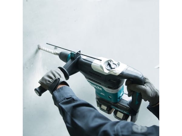 Makita DHR400ZKUN LXT, Boremaskin med pistolgrep, SDS Max, Børsteløs, Sort, Blå, 10,5 cm, 500 RPM