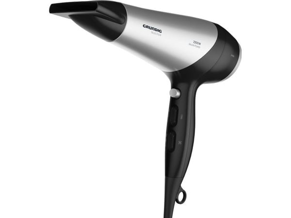 Grundig HD 6080 B hårføner 2200 W sort - sølv (GMS5030)