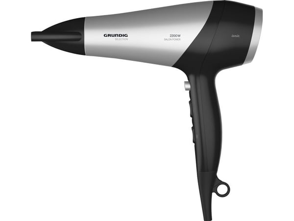 Grundig HD 6080 B hårføner 2200 W sort - sølv (GMS5030)
