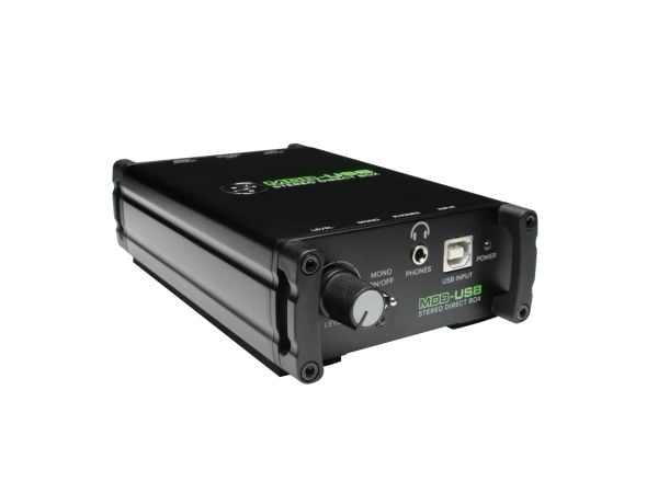 Mackie MDB-USB, Bassgitar, Digitalt piano, Gitar, Synthesizer, Sort, 20 - 20000 Hz, 330000 O, 600 O, 0,01%