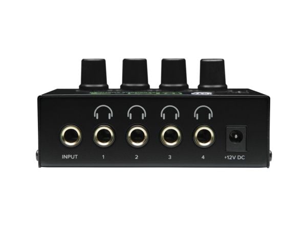 Mackie HM-4, 10000 ohmia (O), 47 ohmia (O), 22 dB, 6.3mm, DC, 109 mm, DC, 109 mm