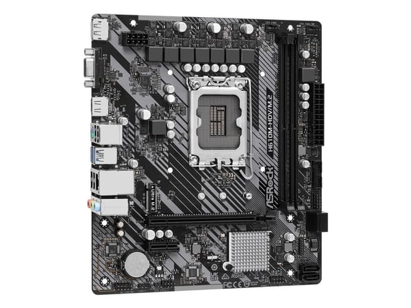 ASRock H610M-HDV/M.2 - 2.0 - hovedkort - micro ATX - LGA1700-sokkel - H610 Chipset - USB 3.2 Gen 1 - Gigabit LAN - innbygd grafikk (CPU kreves) - H...