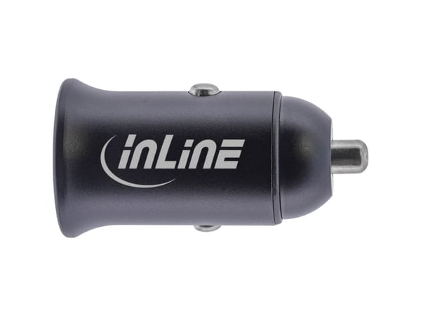 InLine® USB-autovirtasovitin Power Delivery, 2x USB Type-C, musta (31502Y)
